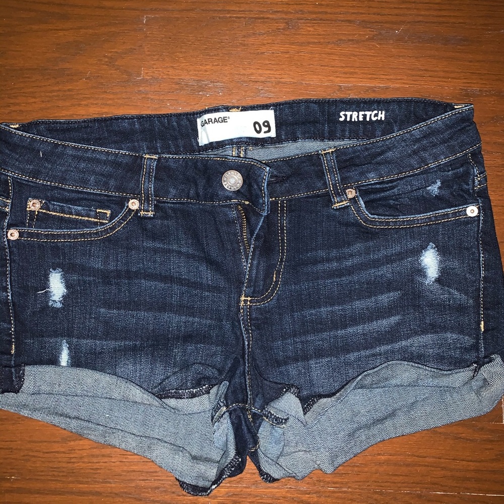 Dark jean shorts